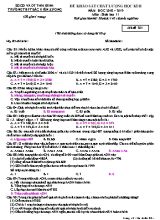 Đề khảo sát chất lượng học kỳ II môn Sinh học Lớp 11 - Mã đề 201 - Năm học 2018-2019 - Trường THPT Bắc Kiến Xương